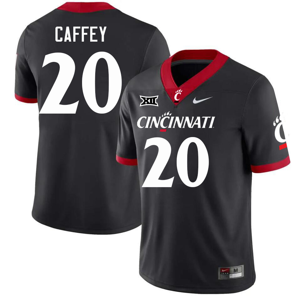 Cincinnati Bearcats #20 Jakorion Caffey College Football Jerseys Stitched-Black